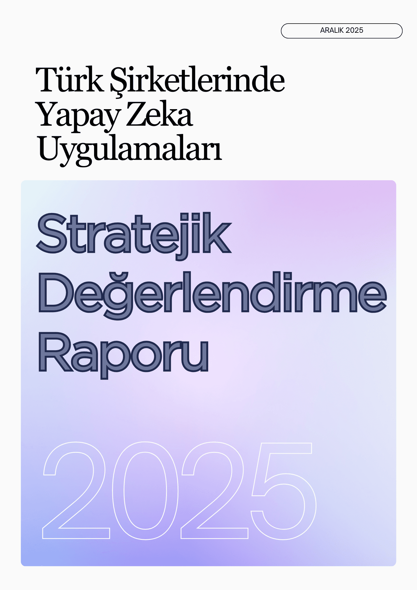 Yapay Zeka Araştırması 2025 - Rapor Kapağı